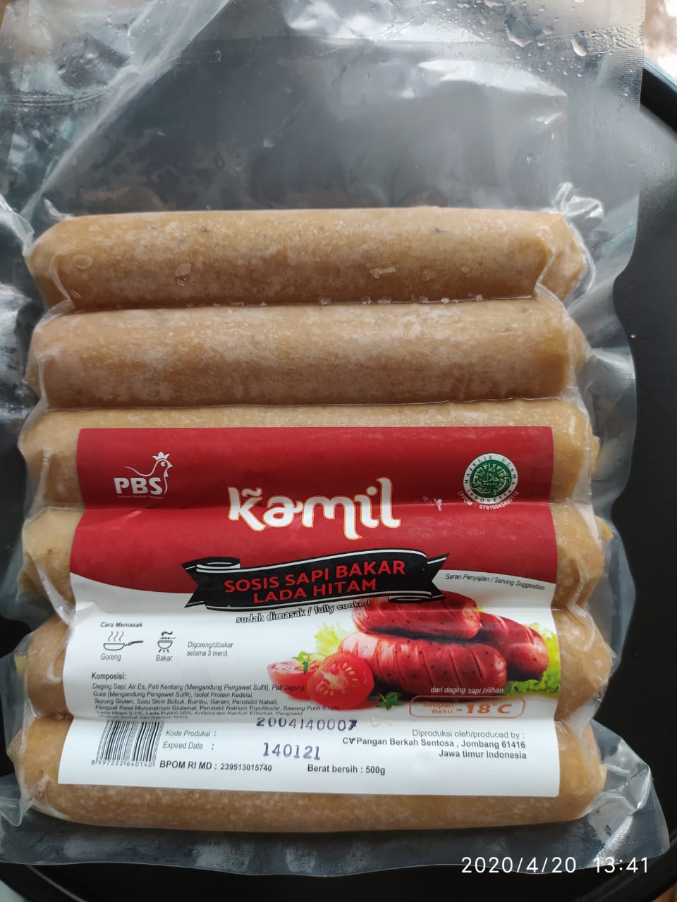 Kamil Sosis Sapi Blackpeper