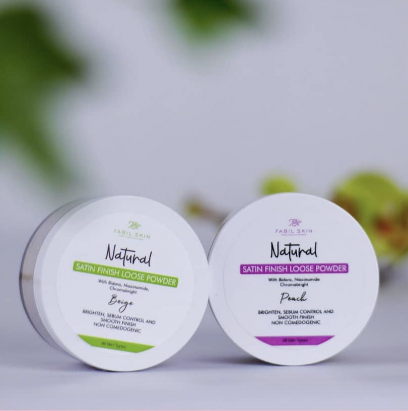 Loose Powder bedak tabur Fabil dengan bidara