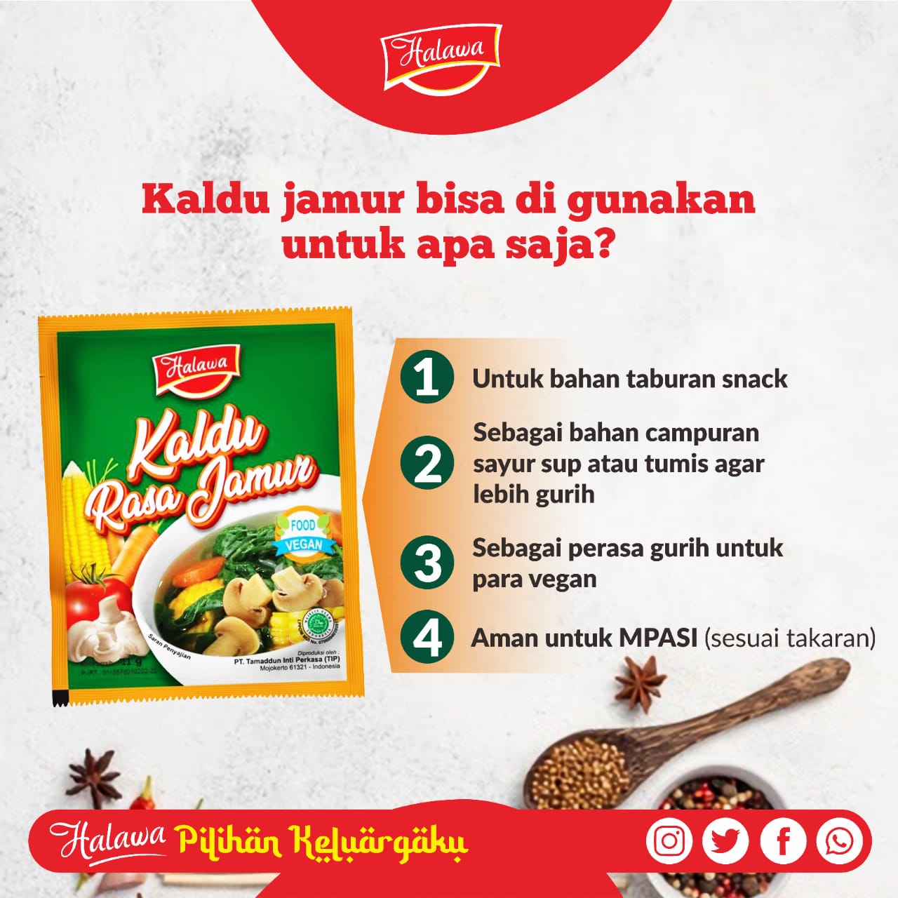 Halawa kaldu jamur 