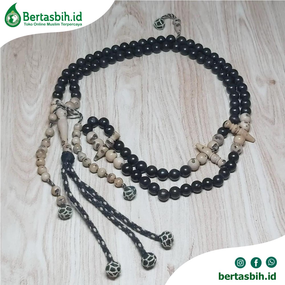 Tasbih Kayu Abanus dan Oud Shalib Asli Mesir