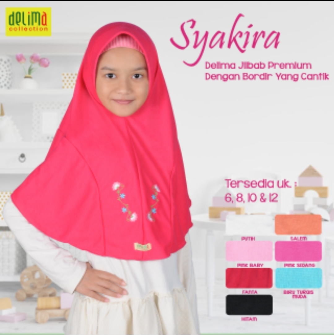 Jilbab Anak DELIMA No 10, 12, & 14