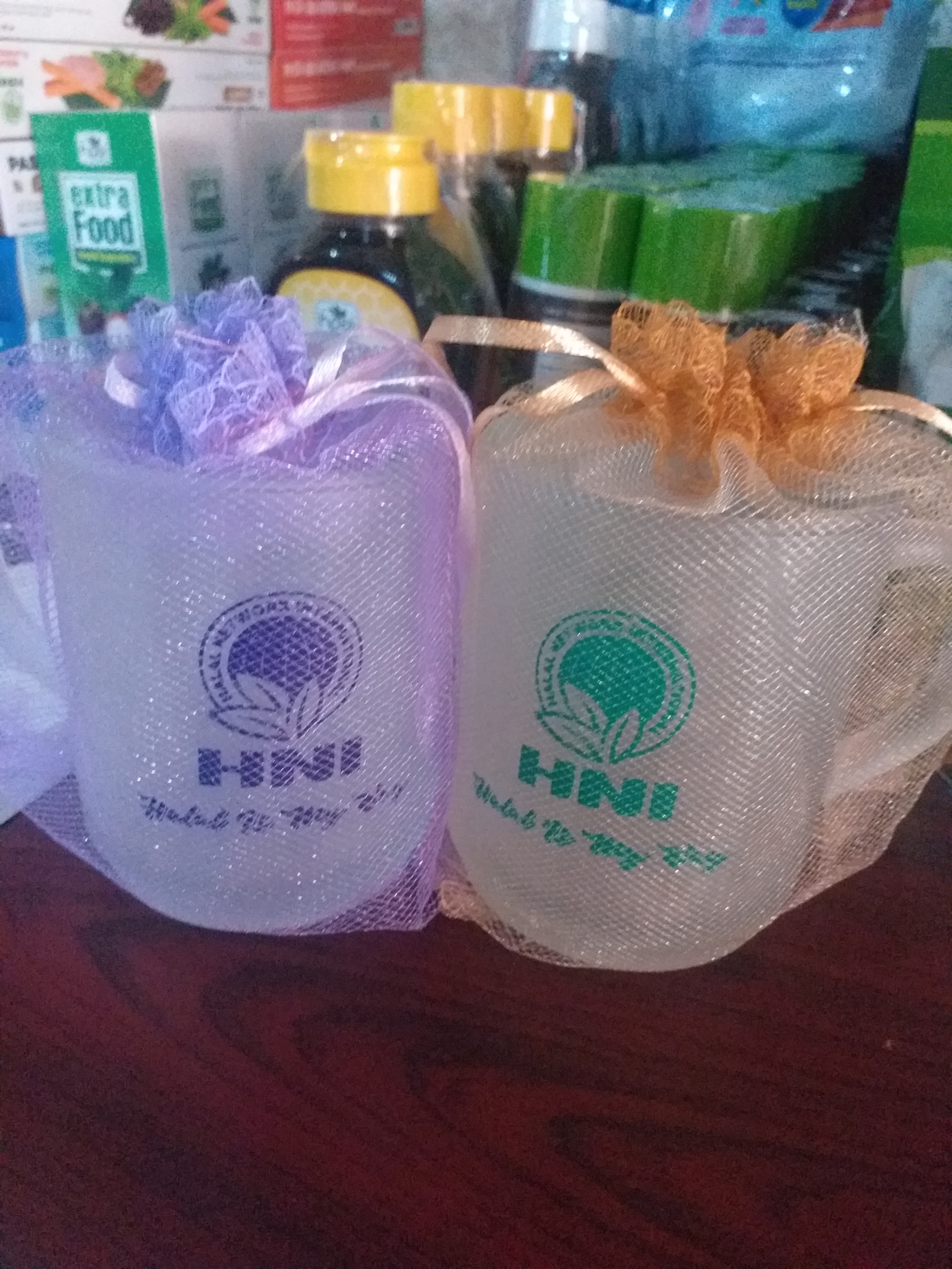 Gelas kaca logo HNI