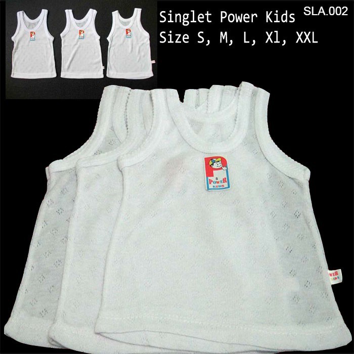 Singlet anak Power Kid ukuran 