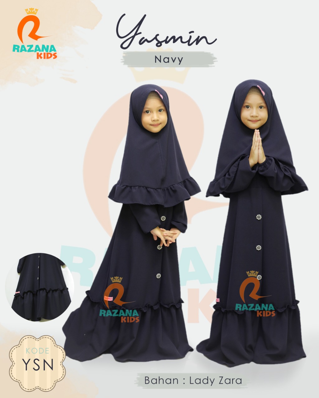 YASMIN NAVY 3-4THN 