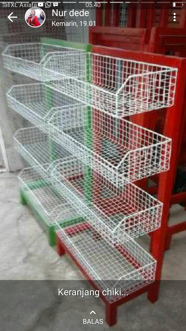 Rak keranjang chiki