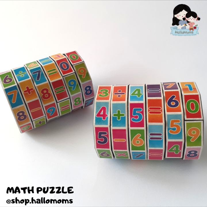 HALLOMOMS MAINAN EDUKASI ANAK PUZZLE MATEMATIKA - BELAJAR BERHITUNG ANGKA DENGAN FUN LEARNING