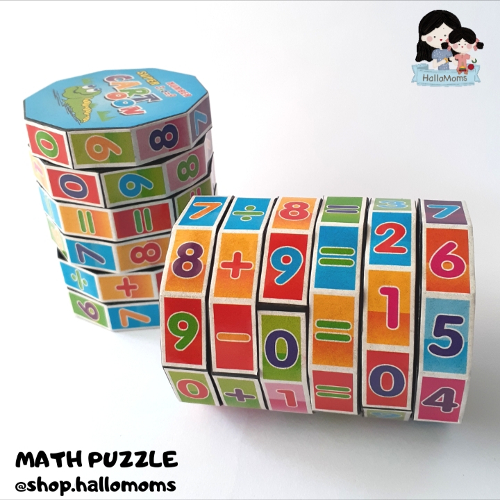 HALLOMOMS MAINAN EDUKASI ANAK PUZZLE MATEMATIKA - BELAJAR BERHITUNG ANGKA DENGAN FUN LEARNING