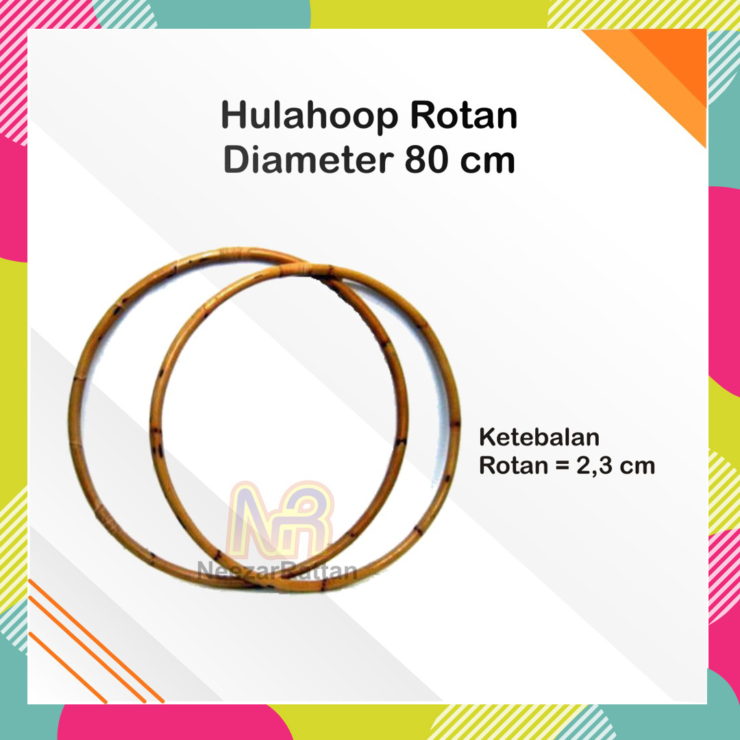 Hula Hoop / hulahoop / hulahop / holahop Rotan 80 cm