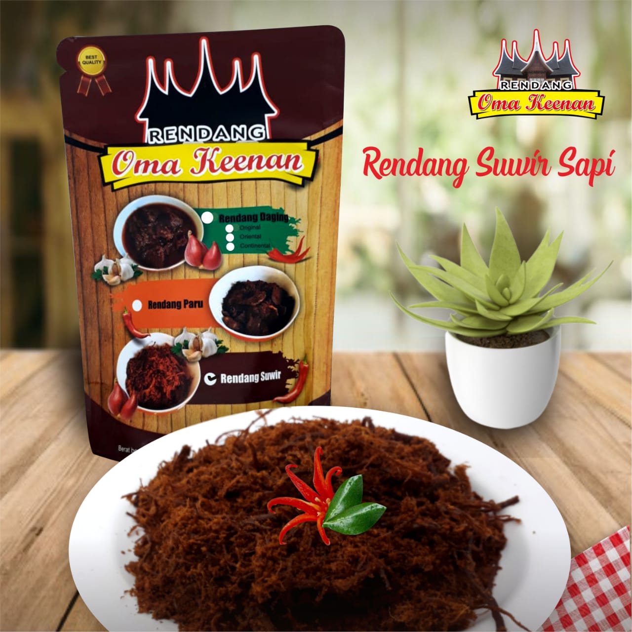 Rendang Suwir Sapi