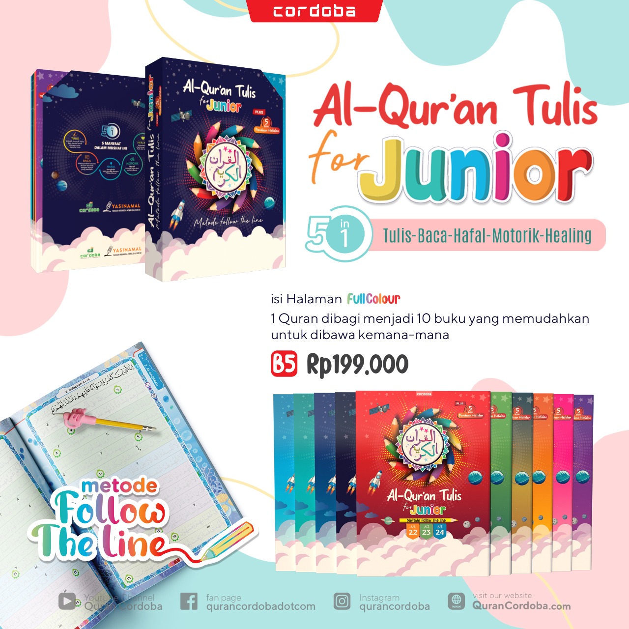Al Quran COrdoba Quran Tulis Junior 30 Juz
