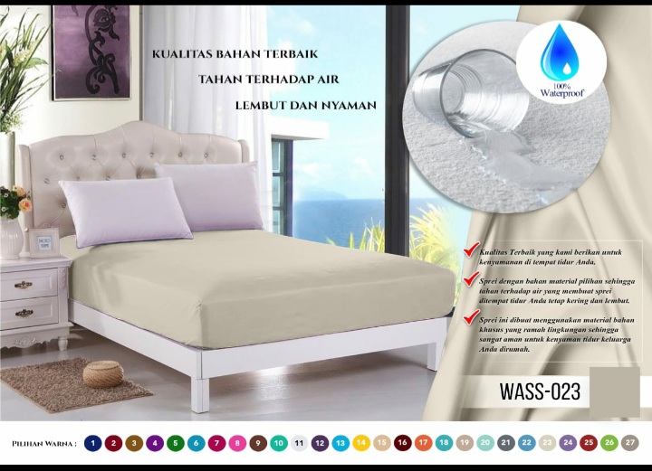 Sprei waterproof sprei anti air uk 160x200