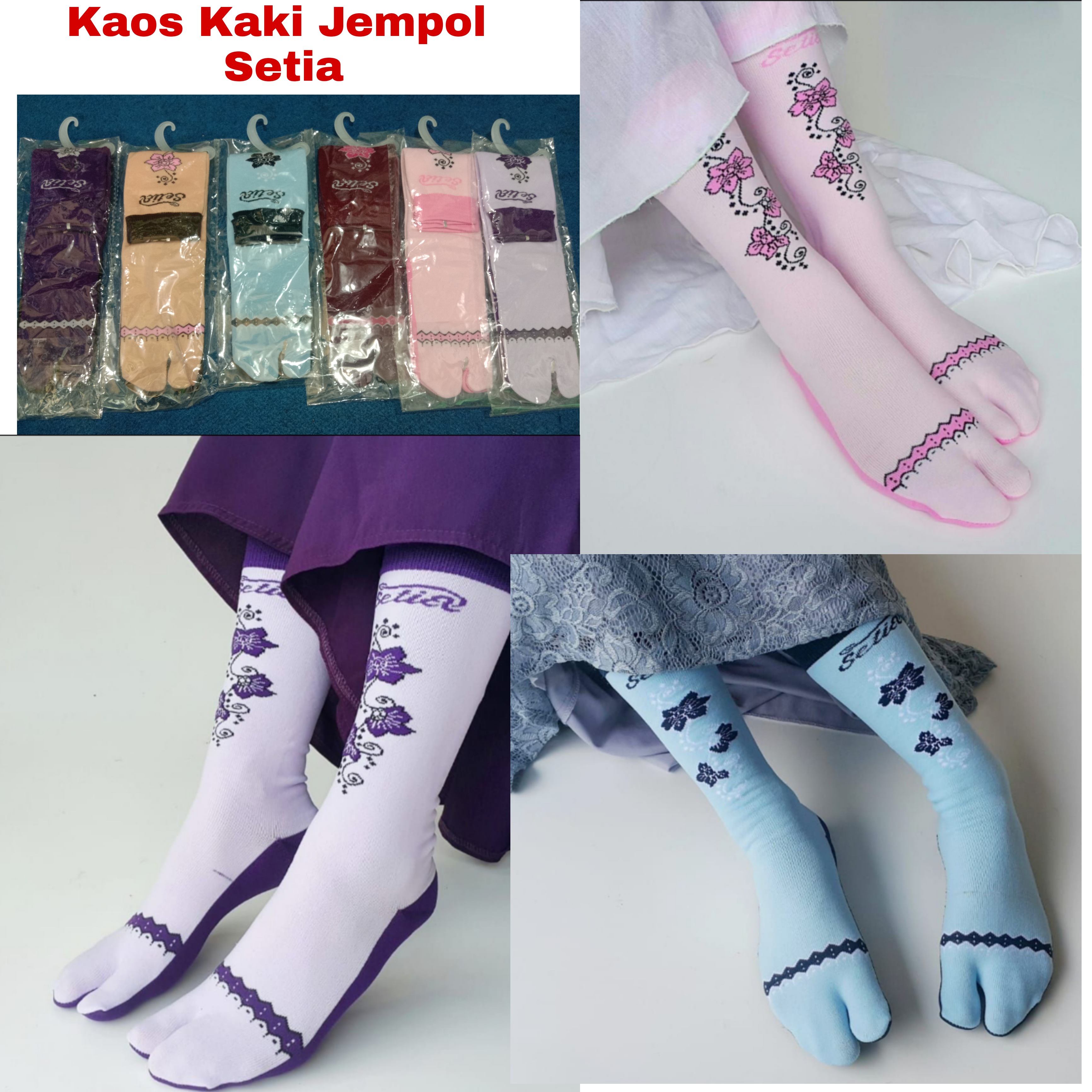Kaos Kaki Jempol Motif Setia