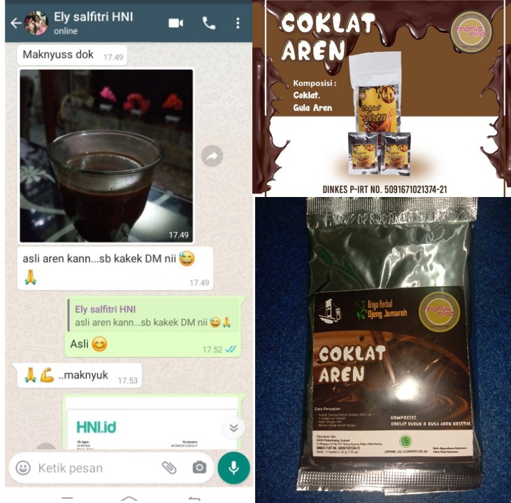 Minuman Coklat aren 1 sachet