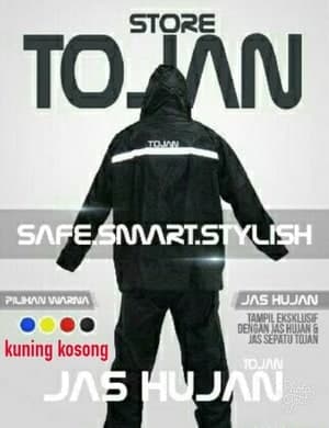 Jas Hujan + Jas Sepatu & Jas Helm Tojan