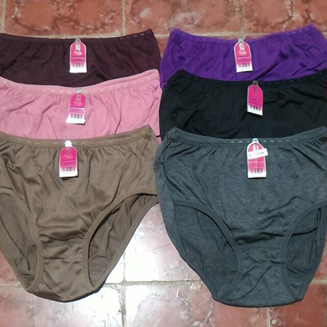 6 pcs CD Wanita GOLDEN NICK 939 Multi Colour size XL