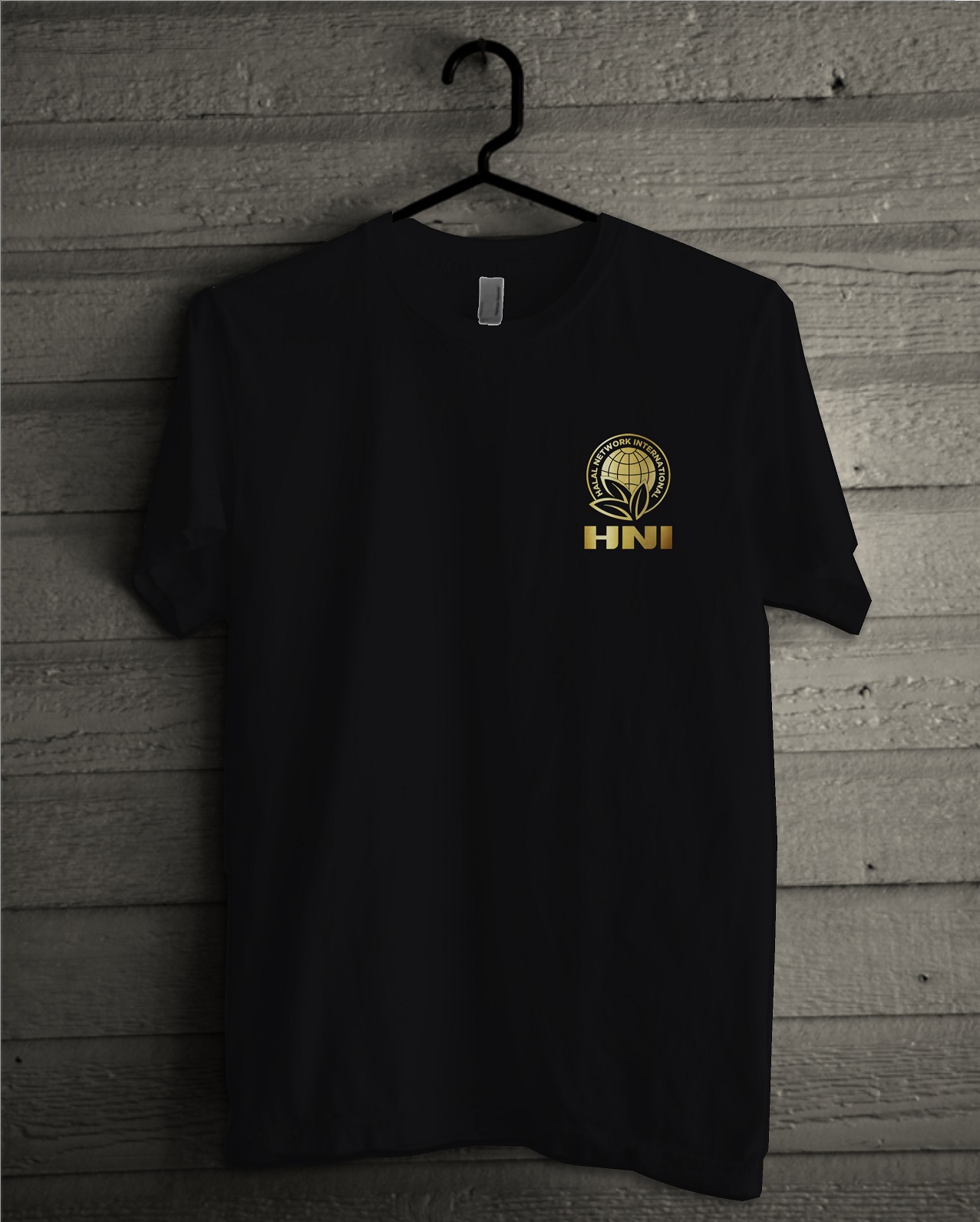 Kaos Logo HNI Hitam Gold