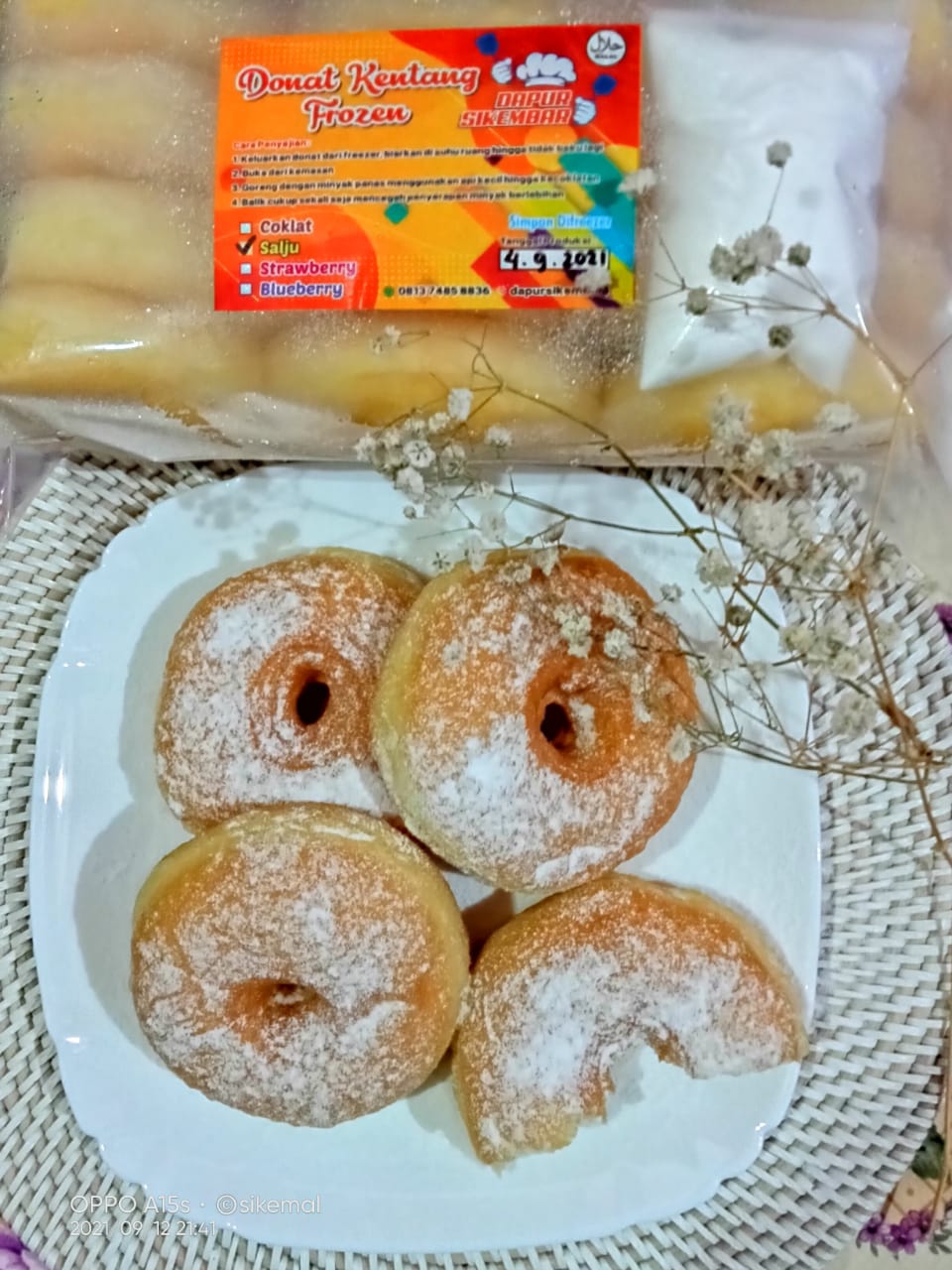 Donat kentang frozen