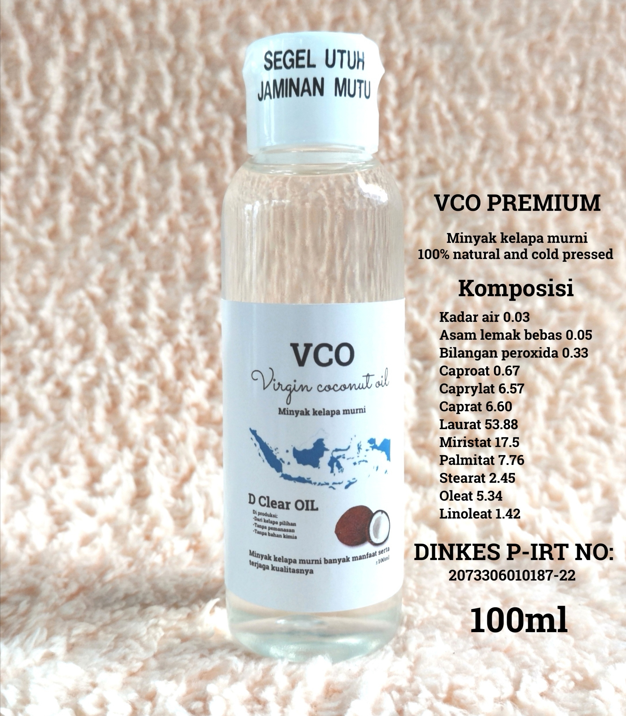 VCO virgin coconut oil, 100ml