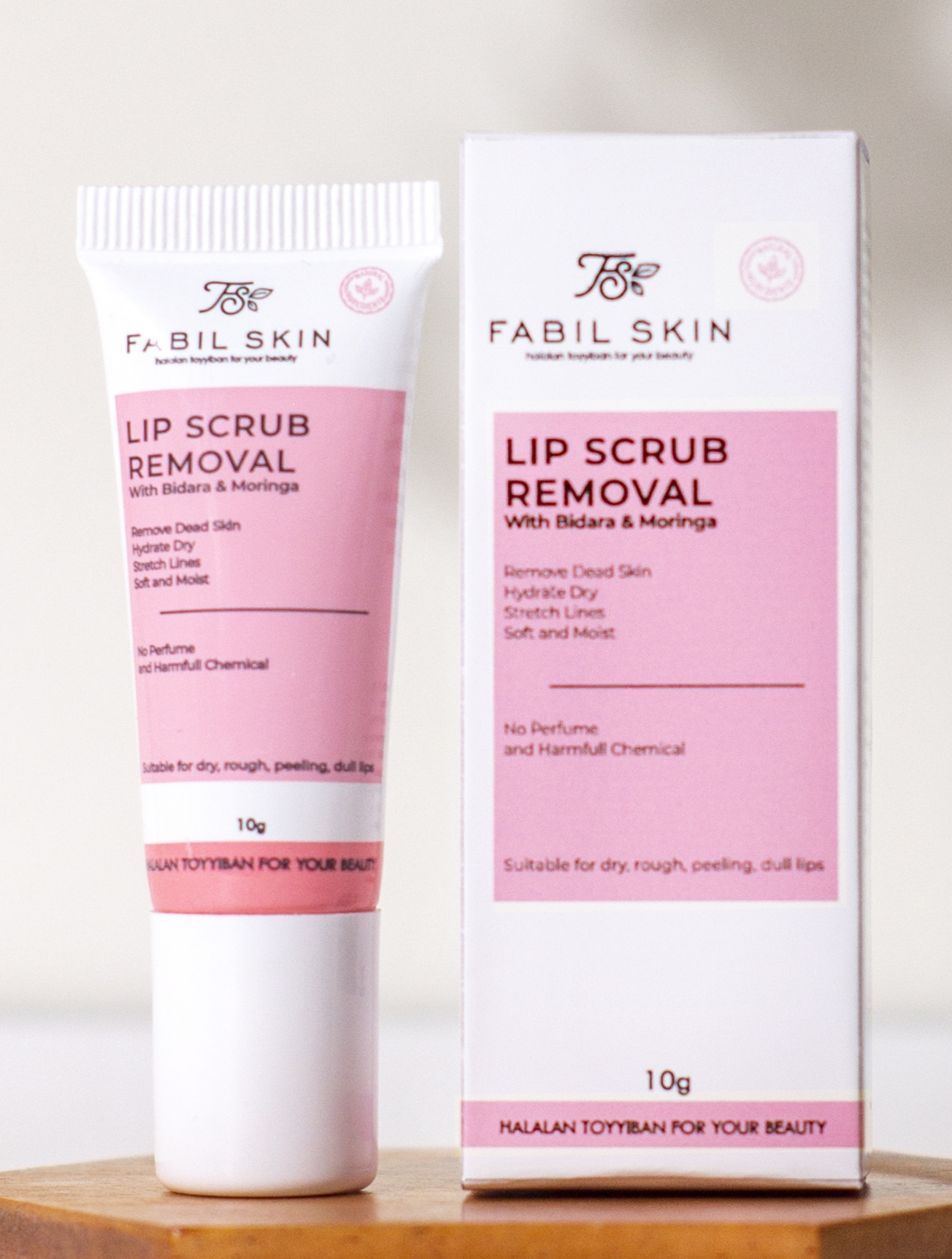 Fabil Lip Scrub Removal Scrub untuk bibir kering dan pecah pecah Halmall