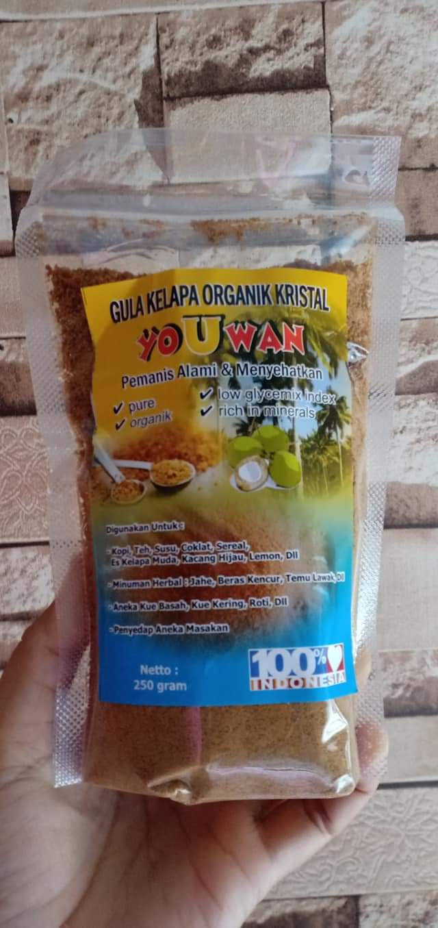 Gula kelapa organik kristal