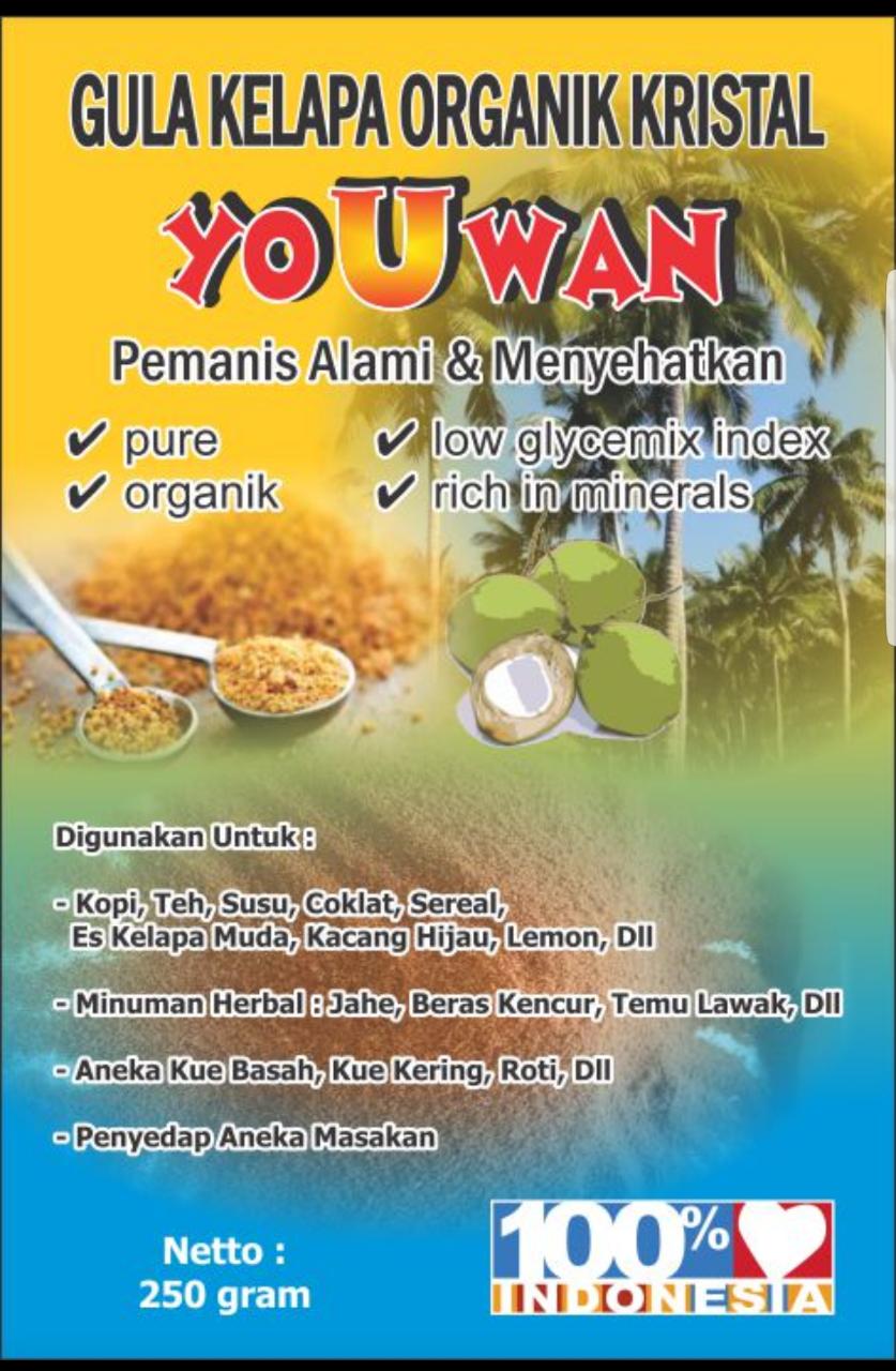 Gula kelapa organik kristal