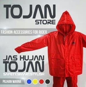 Jas Hujan + Jas Sepatu & Jas Helm Tojan