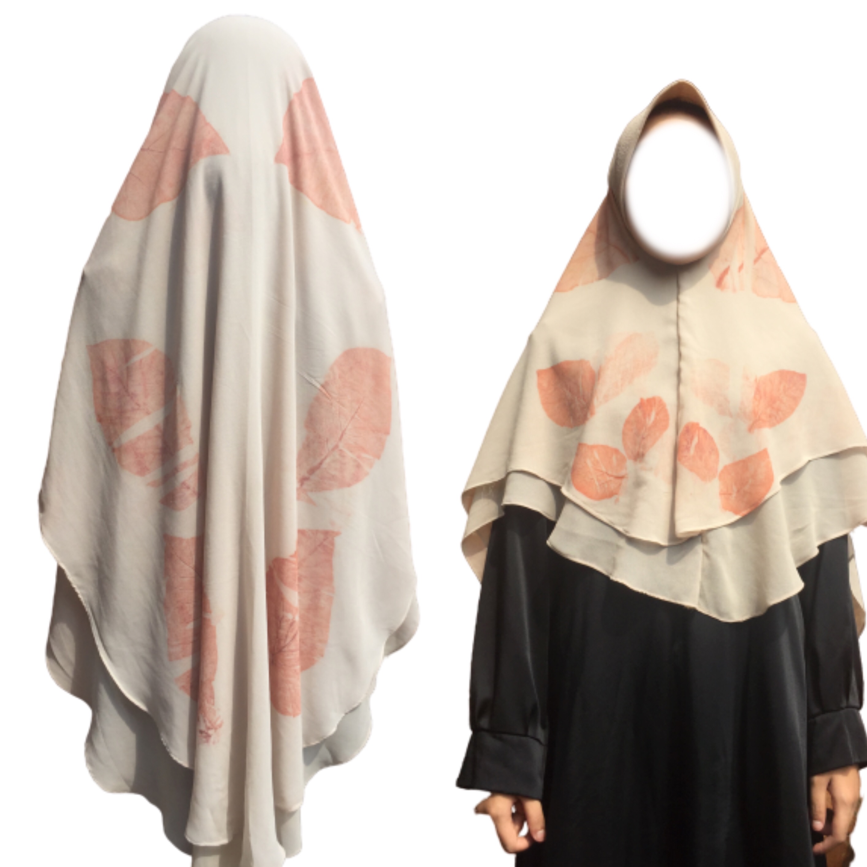 jilbab choco ecoprint