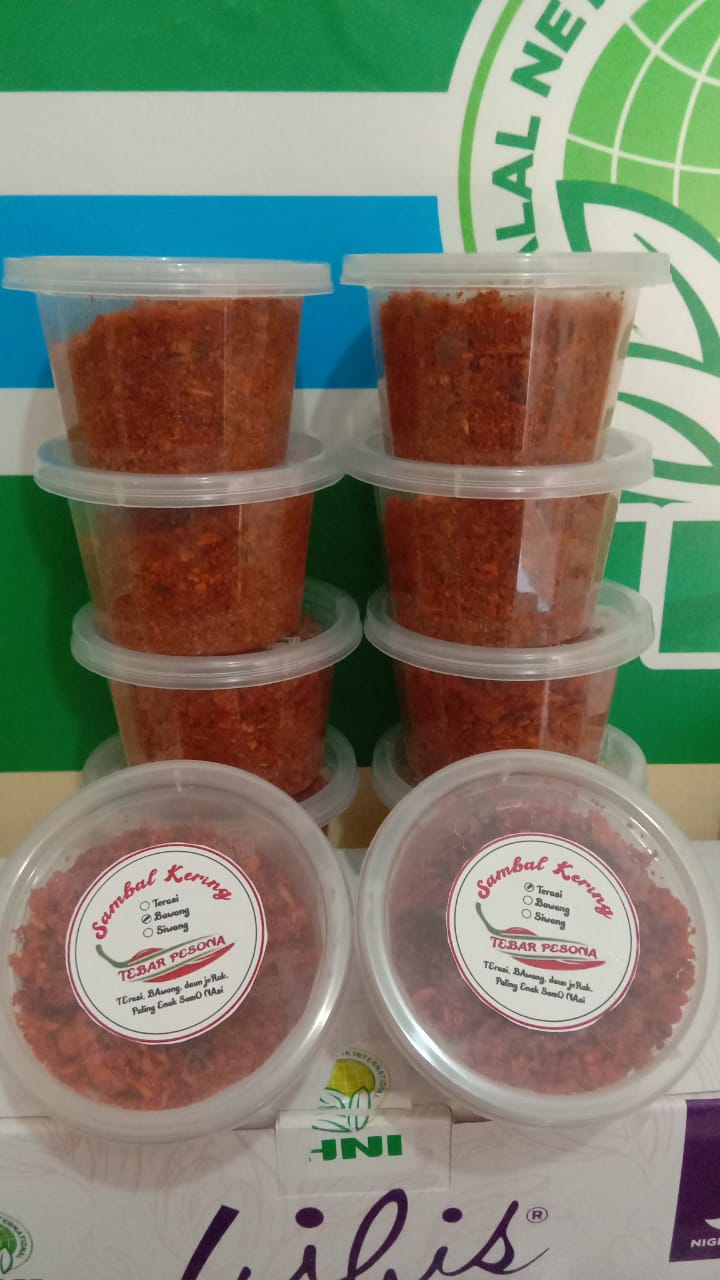 Sambal Kering Rasa Bawang dan Rasa Terasi 100ml Tebar Pesona