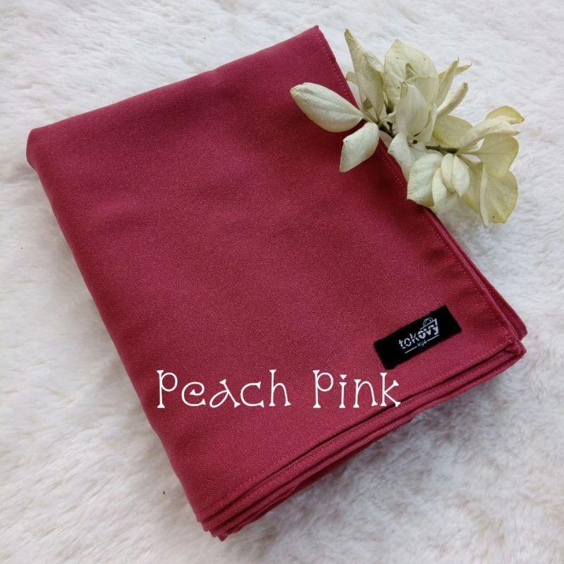 JJlbab Segi Empat Syar'i warna Pink - peach pink