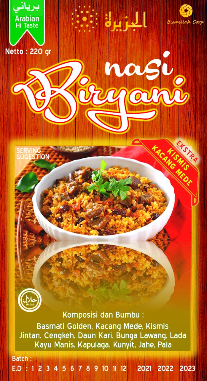 NASI BIRYANI BERAS BASMATI 200 GR