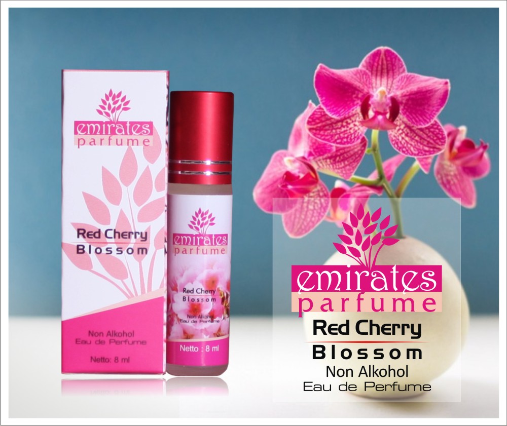 PARFUM WANITA 8ML NON ALKOHOL RED CHERRY BLOSSOM ROLL ON