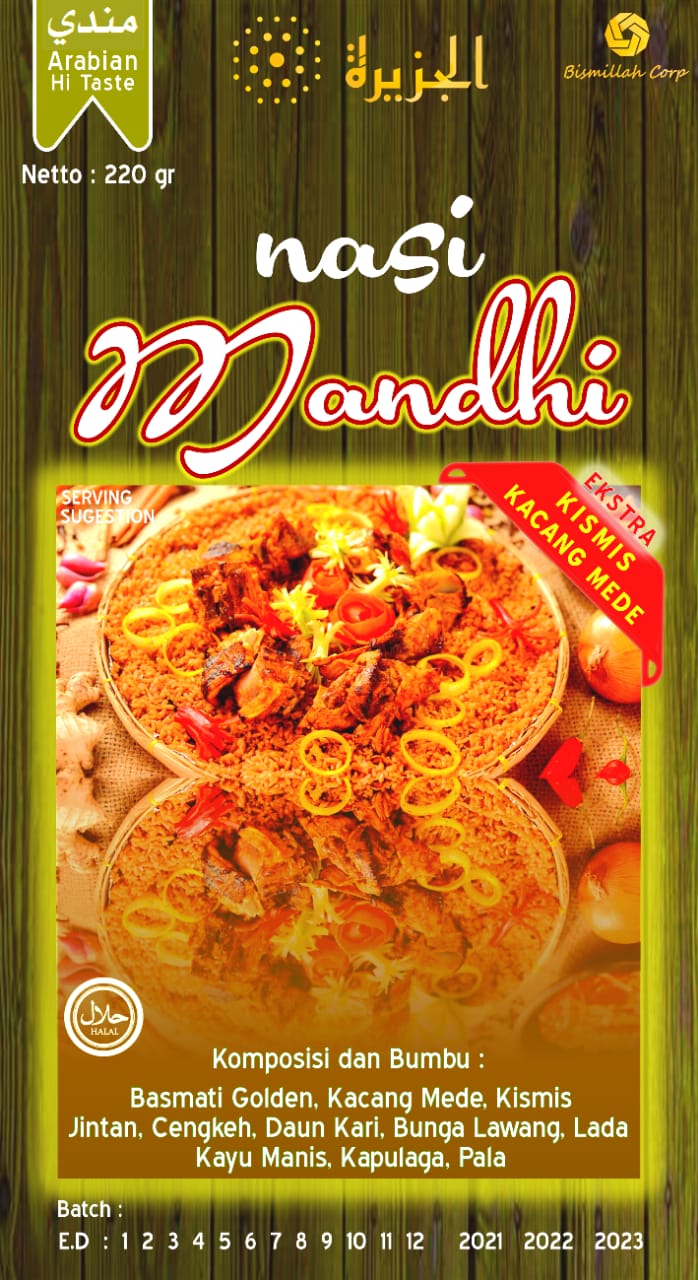 NASI MANDHI BERAS BASMATI 200 GR