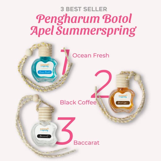 Pengharum Summer Spring Parfum Pewangi Mobil & Ruangan Botol Apel 10ml - lavender