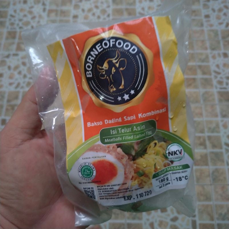 Bakso Daging Sapi Kombinasi Isi Telur Asin 180g