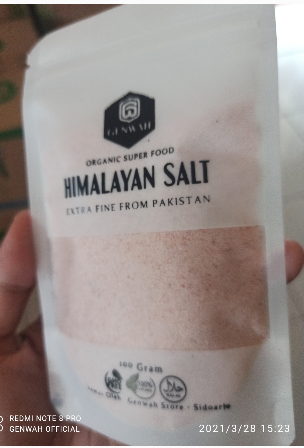 Garam himalaya / Himalayan organic pink salt 100gr