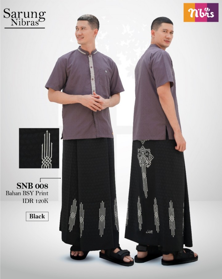 SARUNG SHOLAT NIBRAS WARNA HITAM