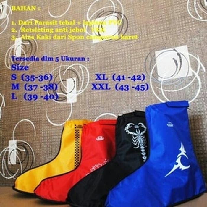 Jas Hujan + Jas Sepatu & Jas Helm Tojan