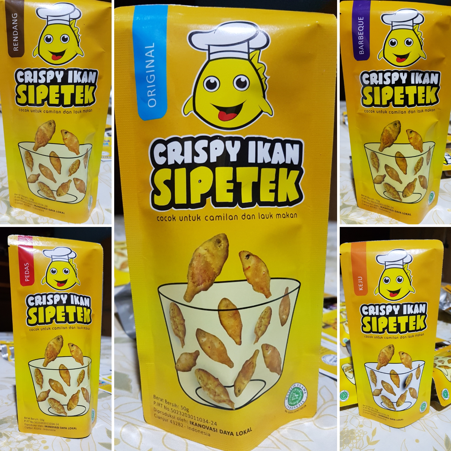 Sipetek Ikan Krispy Siap Makan