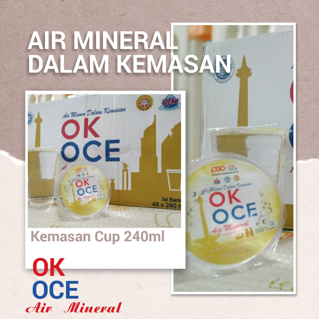 Air Mineral Ok Oce - cup 240ml 