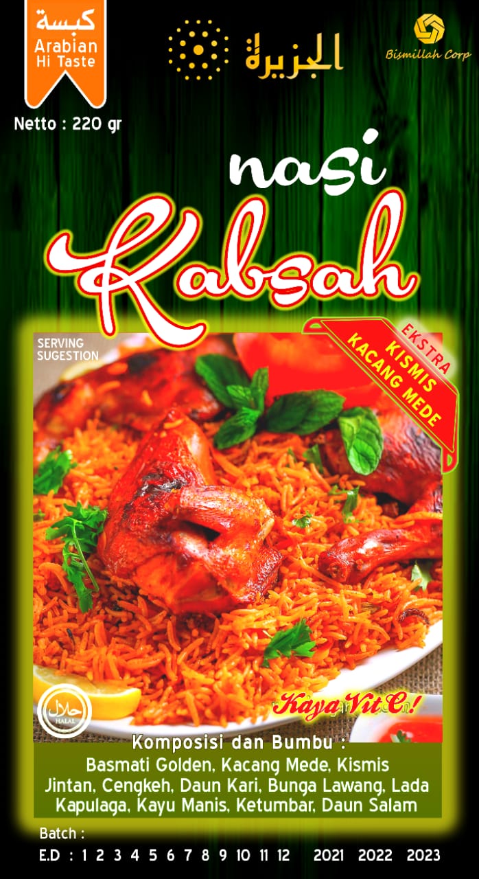 NASI KABSAH BERAS BASMATI 200 GR